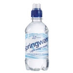 Waterflesje 330 ml. met eigen opdruk (sportdop)