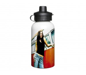 Aluminium 400ml White Drink Fles (Bottle)