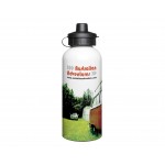 Aluminium 600ml White Drink Fles (Bottle)