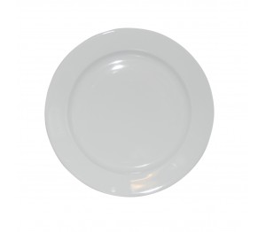 Bord wit brede rand 17 cm.