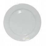 Bord wit brede rand 26,5 cm.