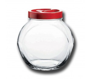 Snoeppot Sweets 1,5 Liter rood deksel