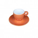 Bola Espresso oranje-roomwit 8 cl. SET