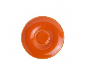 Bola Espresso Schotel oranje-roomwit 12,5 cm