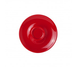 Bola Espresso Schotel rood-roomwit 12,5 cm