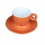 Bola Koffie oranje-roomwit 15 cl. SET