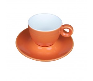 Bola Koffie oranje-roomwit 15 cl. SET