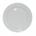 Bord wit brede rand 26,5 cm.