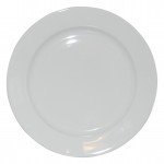 Bord wit brede rand 28 cm.