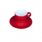 Bola Espresso rood-roomwit 8 cl. SET