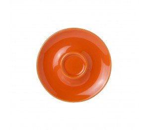 Bola Espresso Schotel oranje-roomwit 12,5 cm