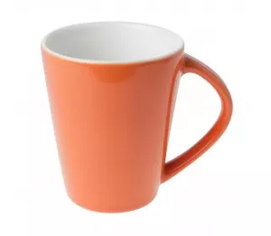 Eva beker oranje-roomwit 25 cl.