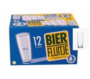 Bierglas 19 cl fluitje budgetline