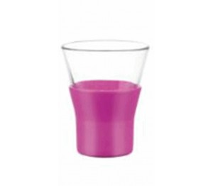 Cappuccinoglas 22 cl fuchsia brio ypsilon