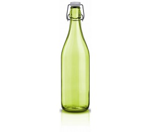 Fles 1 liter met beugel green lella