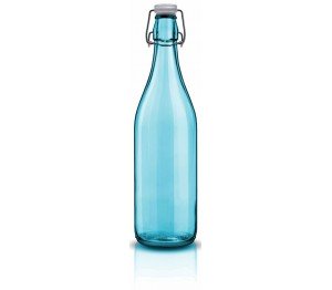 Fles 1 liter met beugel aqua lella